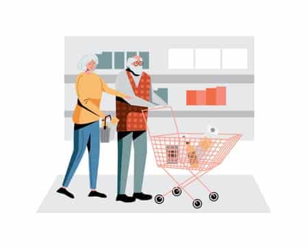 Accordi Di Convivenza Solidale Tra Anziani: Guida Completa Agli Aspetti Legali E Notarili 1 168380310 Coppie Anziane Che Acquistano Al Supermercato