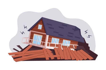 Il Sistema Sismabonus: Guida Completa Agli Incentivi Antisismici Per La Tua Sicurezza 1 199687439 Casa Distrutta Uragano Tornado Terremoto Il Concetto Di Calamita Naturali Illustrazione