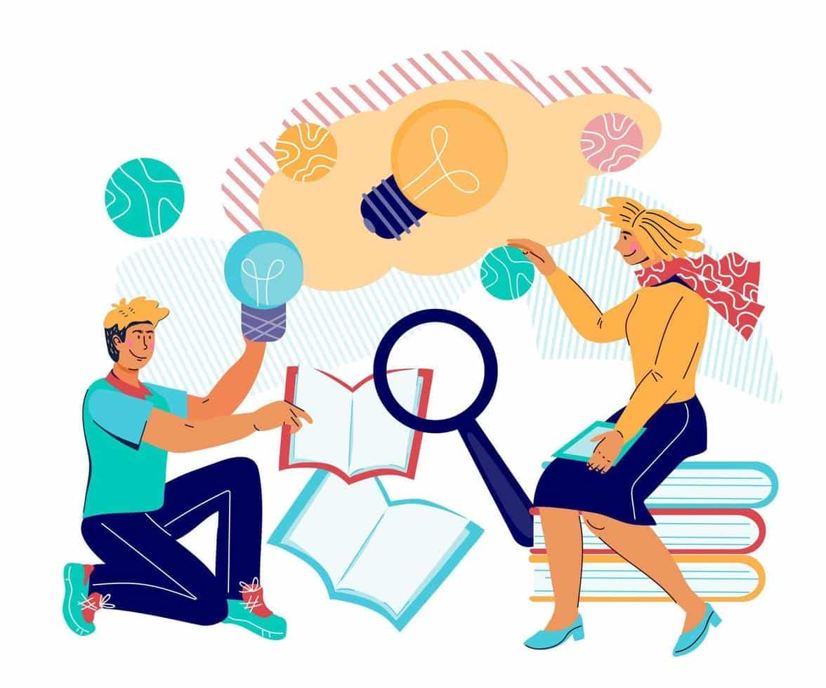7458602 Uomini D Affari Personaggi Fumetti Generando Idee Creative Per Avvio Di Imprese E Discutendo Strategia Di Sviluppo Innovazione Per Avvio Lancio Illustrazione Piatta Gratuito Vettoriale