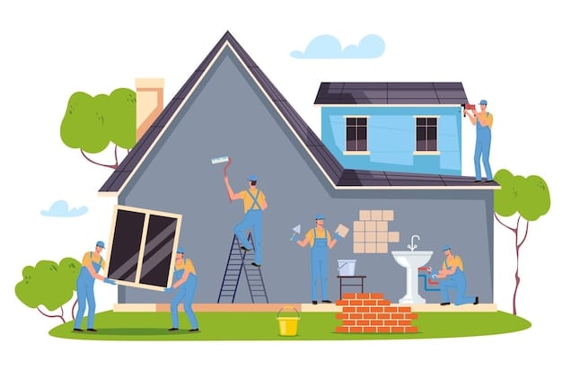 Decreto Salva Casa: Analisi E Applicazioni Pratiche Sulla Base Dello Studio N. 62-2025/P Del Cnn 1 Casa Costruzione Riparazione Pittura Muro Casa Rinnovare Concetto Grafico Illustrazione Elemento 133260 5271