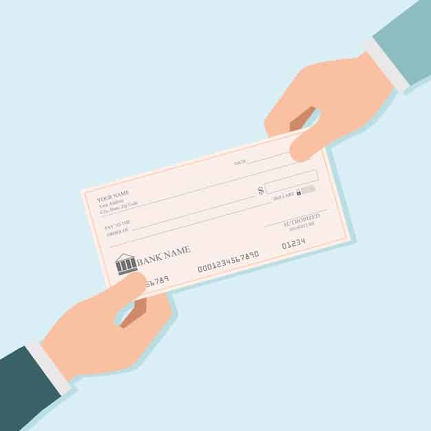 Assegni Senza Clausola Di Non Trasferibilità: Rischi, Sanzioni E Rimedi 1 Mao Do Homem De Negocios Que Da Verificacoes Bancarias Em Branco A Outra Pessoa 40816 504