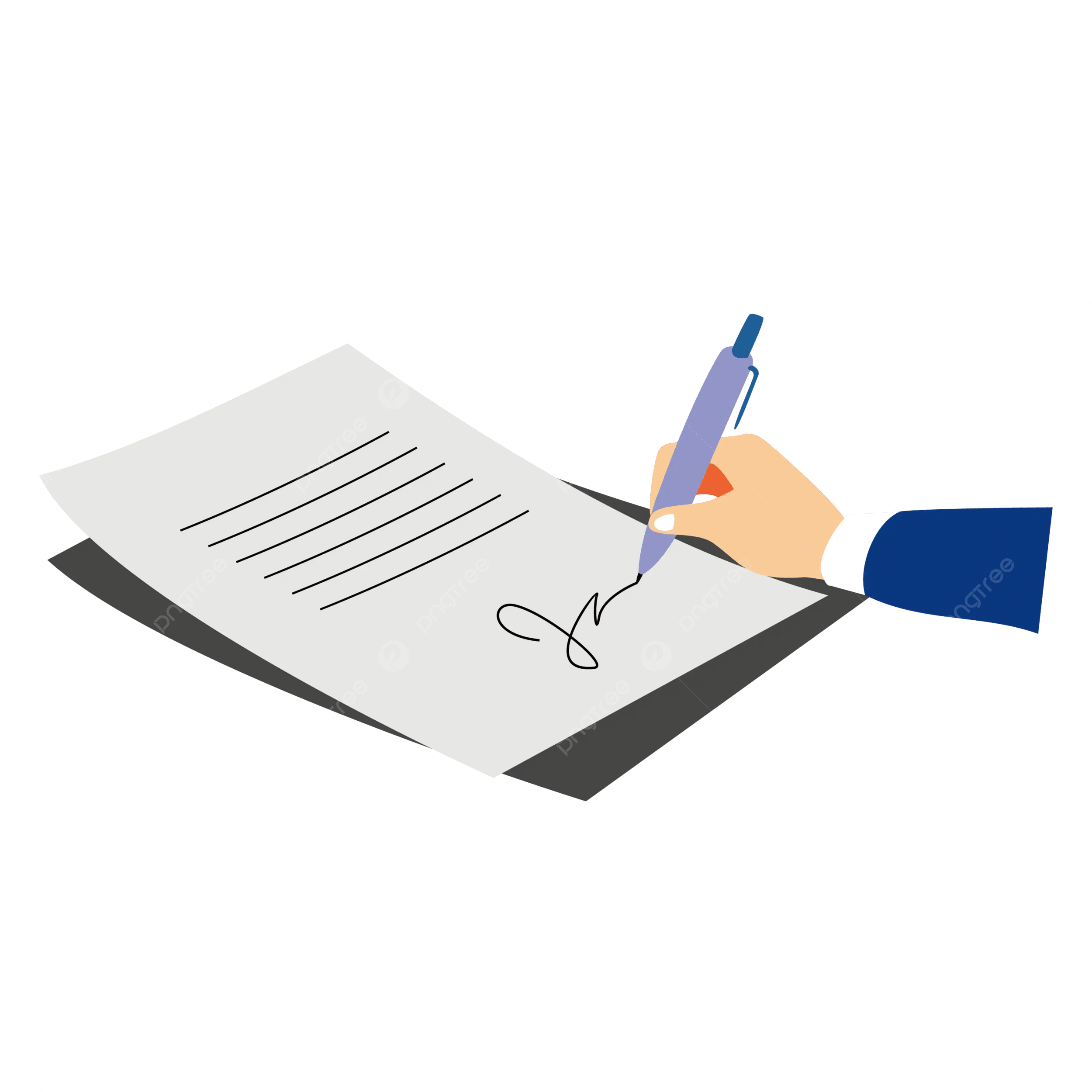 Pngtree Hand Sign Contract Vector Png Image 14290026