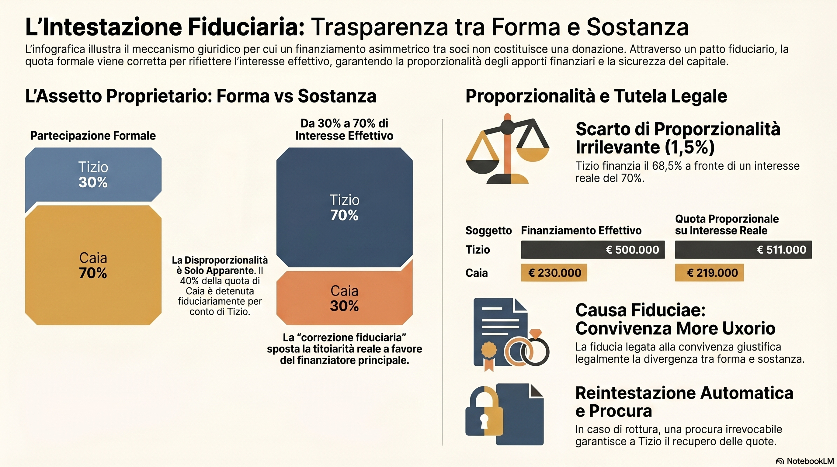 Donazione Indiretta E Finanziamento Soci In Srl: Quando Si Realizza L'Arricchimento Del Socio? (2026) 1 Intestazione Fiduciaria Srl: Forma Vs Sostanza - Infografica Donazione Indiretta Finanziamento Soci