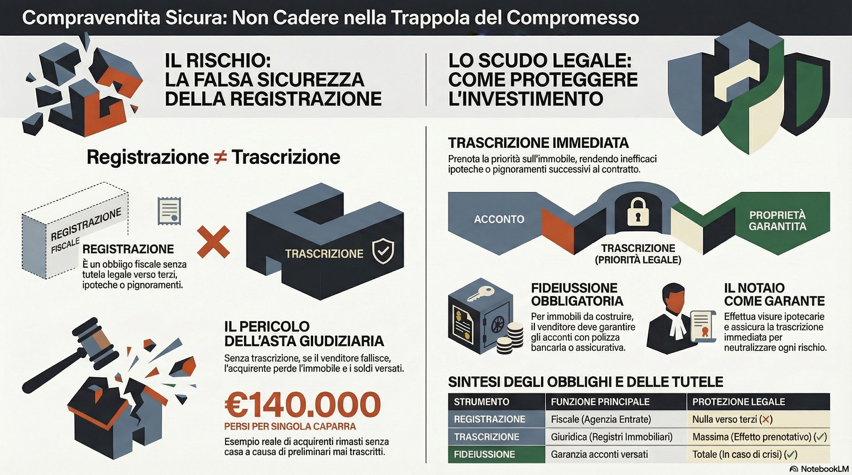 Caparre Versate, Casa All'Asta: Quando Il Compromesso Non Trascritto Diventa Una Trappola 1 Caparre Versate