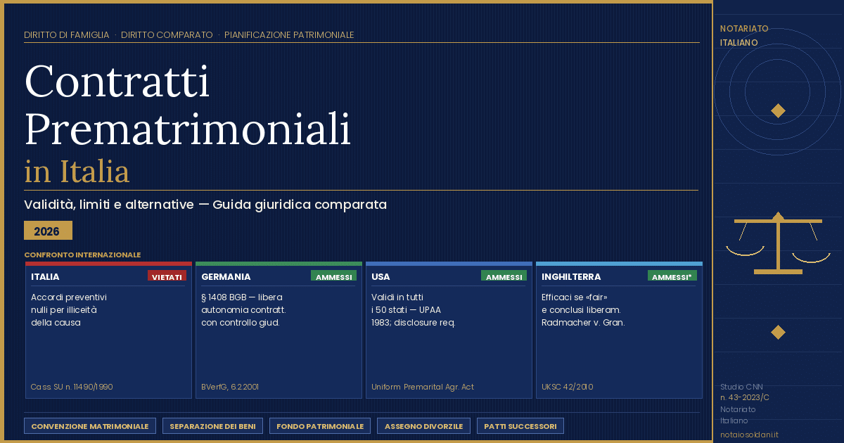 Contratti Prematrimoniali In Italia 2026: Guida Completa 1 Copertina Contratti Prematrimoniali 2026