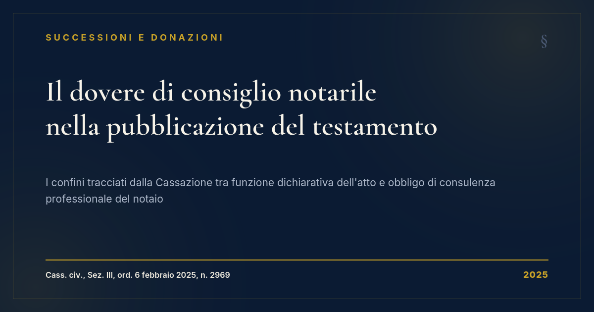 Il Dovere Di Consiglio Notarile Nella Pubblicazione Del Testamento 1 Il Dovere Di Consiglio Notarile Nella Pubblicazione Del Testamento